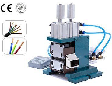Bedienung der vertikalen pneumatischen Drahtabisoliermaschine WPM-3F