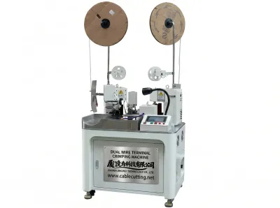 Automatische Doppelkabel-Crimpmaschine mit Touchscreen WPM-180