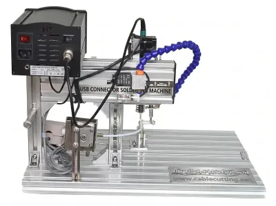 Halbautomatische USB-Steckverbinder Lötmaschine für Kabelkonfektion 205H - Automatische Lötmaschine