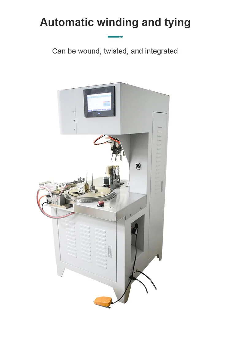 8 Form Drahtwickel- und Bindemaschine, Spulenwickelmaschine Draht, Automatische Drahtwickelmaschine, Kabeldrahtwickelmaschine Bindemaschine