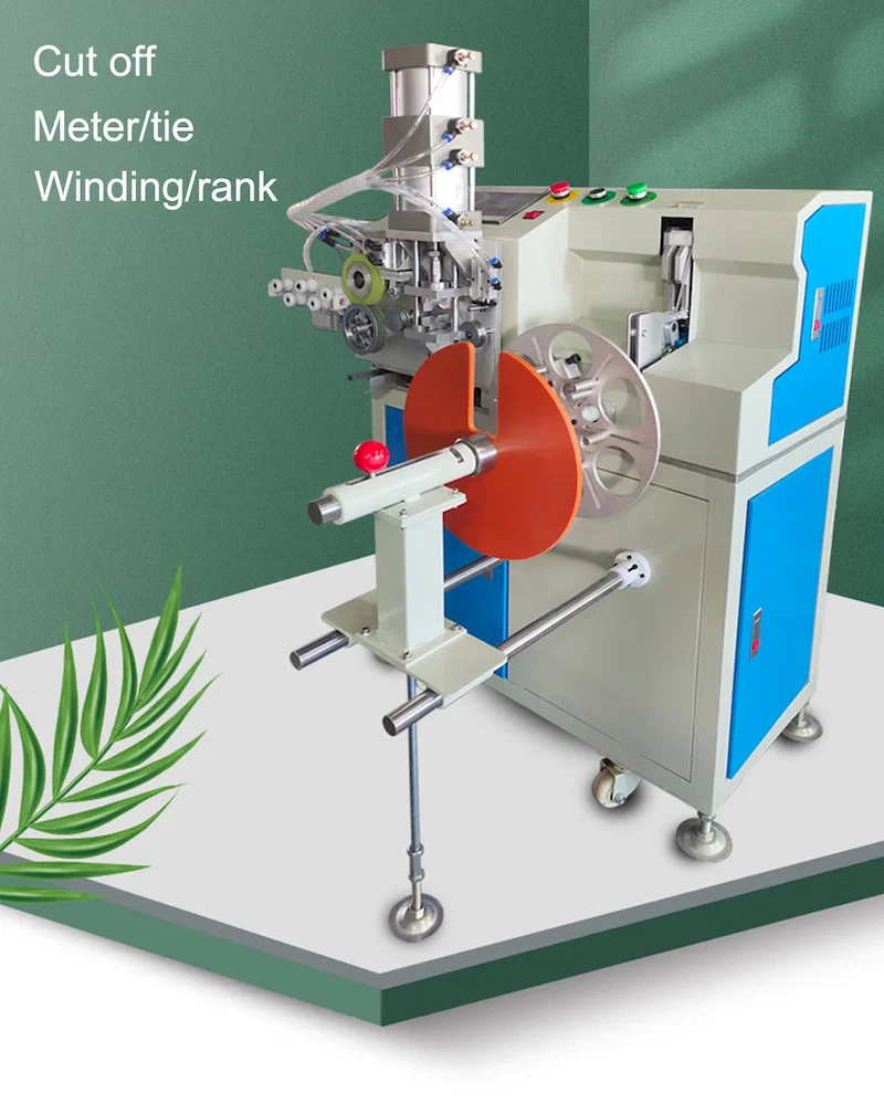Kabelwickel-Bindebündel mit Meterzählung, Drahtschneidespulen-Wickel-Bindemaschine, Kabelaufwickelmaschine, vollautomatische Bindedrahtbindemaschine, Drahtwickelspulenmaschine 