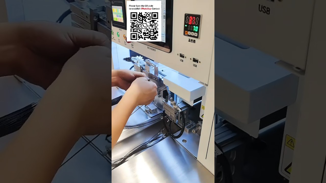 Automatische Drahtverarbeitung: Laserdruck, Einschieben und Backen von Nummernschrumpfschläuchen