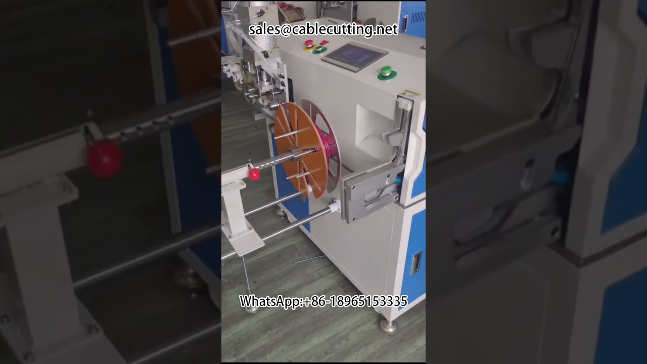 Kabelwickelmaschine mit Meterzählung & Reihenschneiden – Automatische Wickel- und Bindemaschine