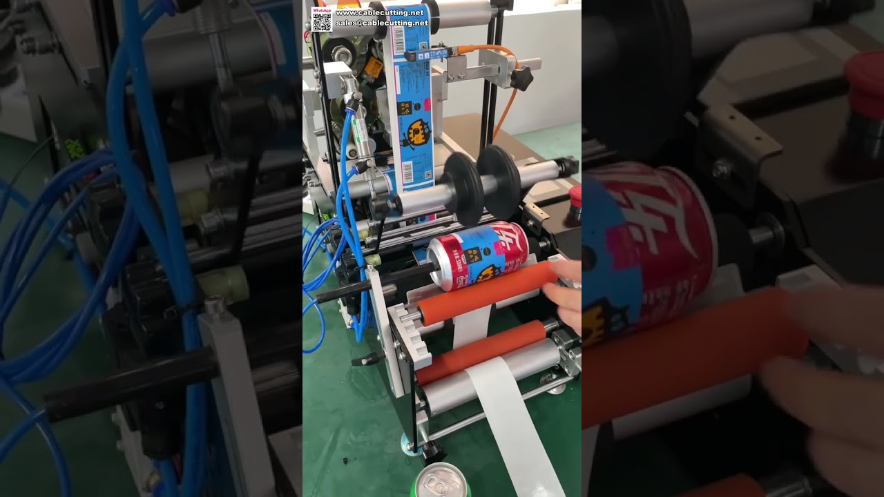 Automatische Getränkeflaschen-Etikettiermaschine – Aufkleber-Applikator für Plastik- und Glasbehälter