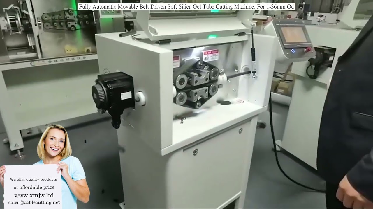 Vollautomatische riemengetriebene Schneidemaschine für weiche Silikonschläuche (1–36 mm Außendurchmesser)