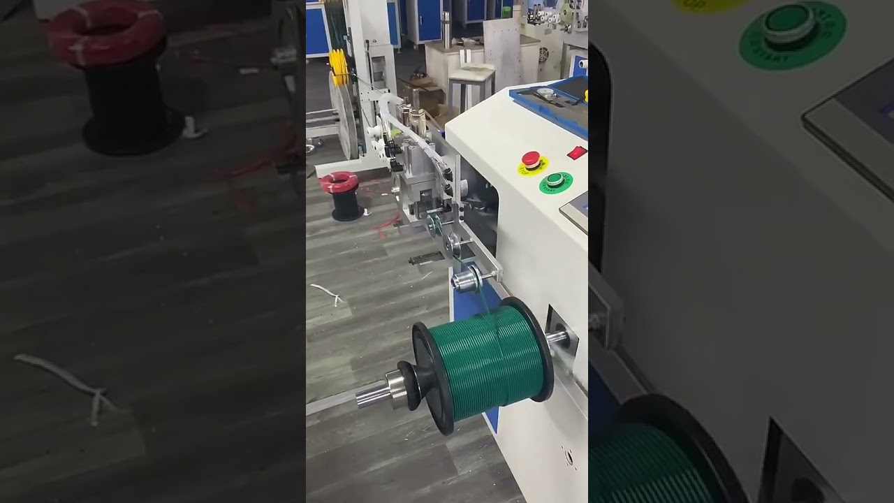 Präzisions-Wickel- und Bandagiermaschine mit Servo-Antrieb für geflochtene wasserdichte Flachkabel – Automatisierte Kabelverarbeitung