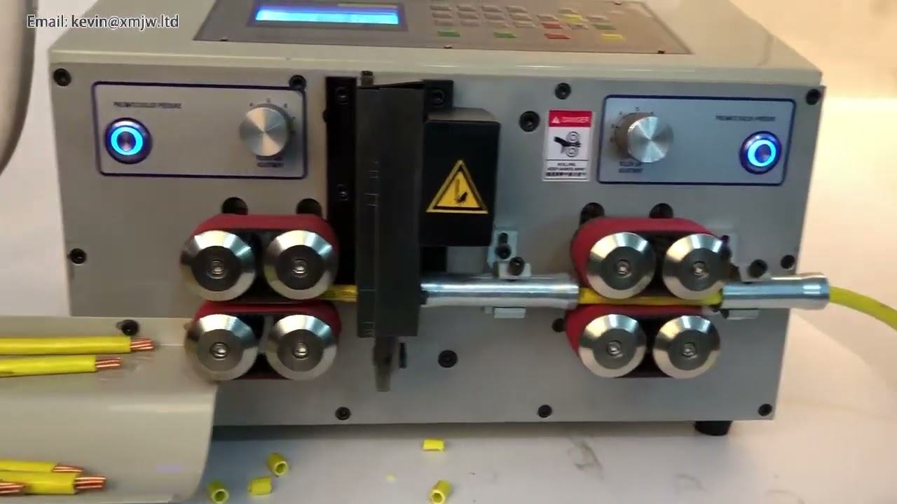 SWT508MAX2 Automatische Abisoliermaschine für Kabel 1-70mm² – 1000W, 8-Riemen-Radantrieb