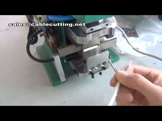 Kupferdraht-Abisoliermaschine & Verdrillmaschine - Halbautomatische Kabelabisolierung
