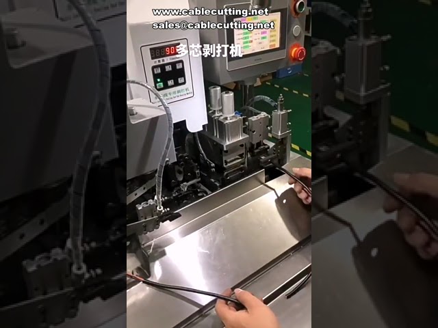 Abisolier- und Crimpautomat für Mehrleiterkabel – Effiziente Kabelverarbeitung