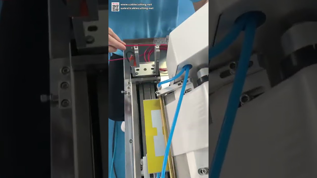 Automatische Kabel-Etikettiermaschine mit Datumscodierer | Drahtfalz-Labeling & Drucker