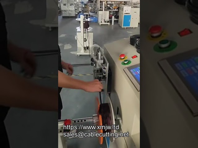 Automatische Kabelwickel-, Bind-, Zähl- und Schneidemaschine mit Drahtordnungsfunktion