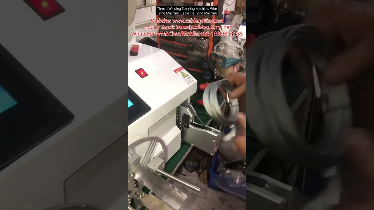 Automatische Fadenwickel- & Kabelbinder-Maschine | Drahtbindemaschine für industrielle Verpackung