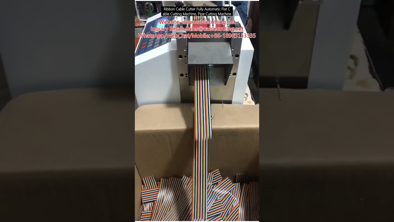 Ribbon Cable Cutter Fully Automatic Flat Cable Cutting Machine, Pipe Cutting Machine