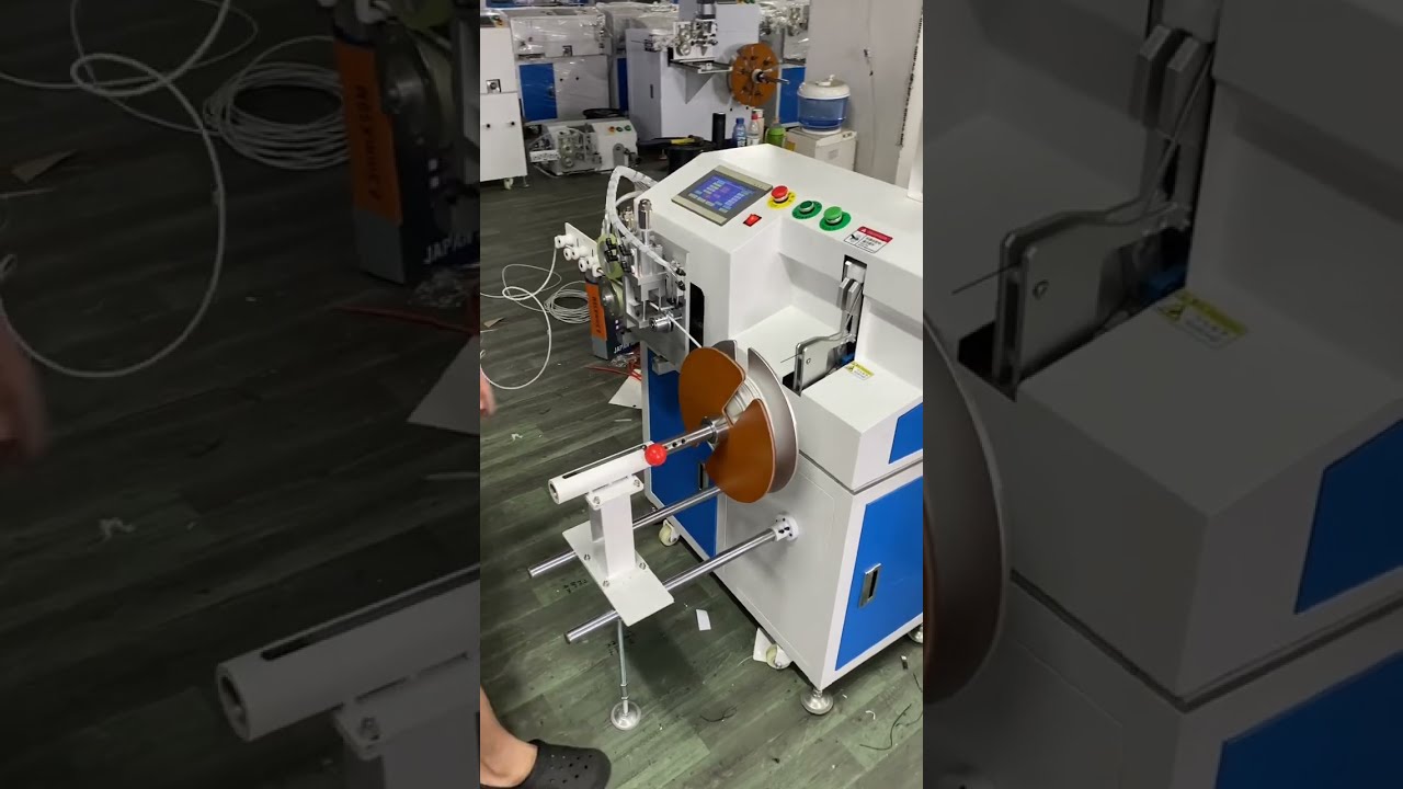 Automatische Kabelverarbeitungsmaschine: Zählen, Führen, Schneiden, Wickeln & Binden in einem (1-15 mm)