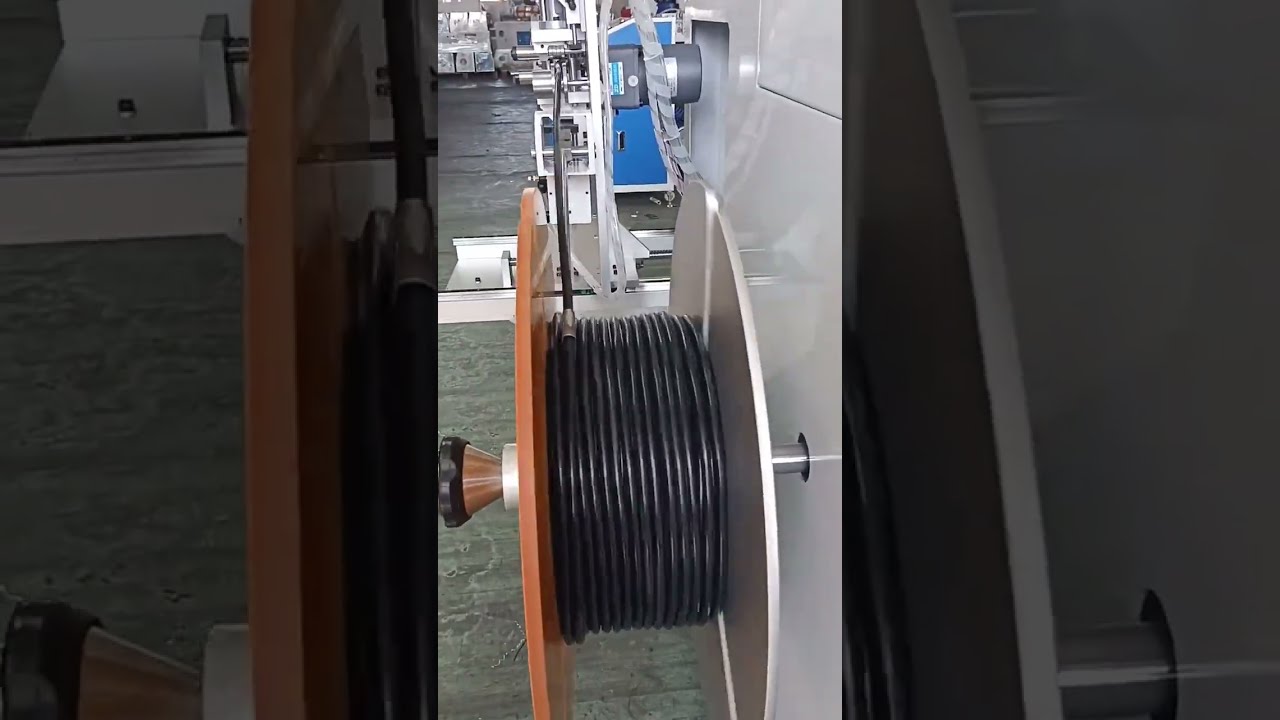 Bodenstehende automatische Meterzähl-, Querschneide- und Drahtwickelmaschine mit 50 kg Kapazität