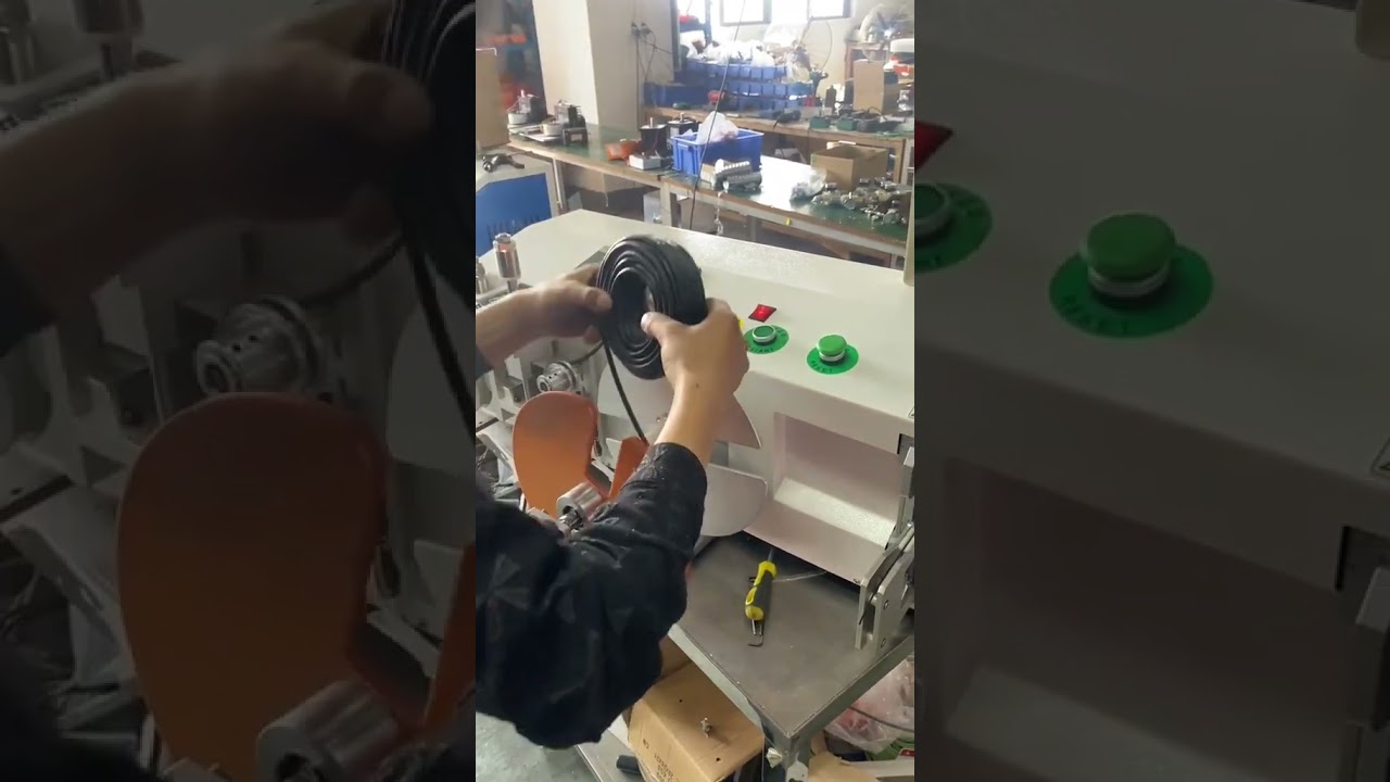 Präzise Abläng- und Aufwickelmaschine mit automatischem Binden und Schneiden für Netzwerk- und Stromkabel