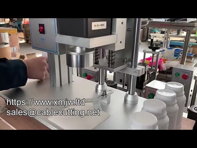 WPM 450 Halbautomatische Tisch-Kappenverschließmaschine für Plastikflaschen – Bestseller mit hoher Geschwindigkeit