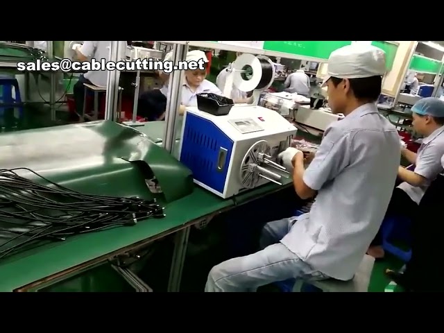 Effiziente DC- & AC-Kabelwickel- und Bindemaschine für industrielle Automatisierung