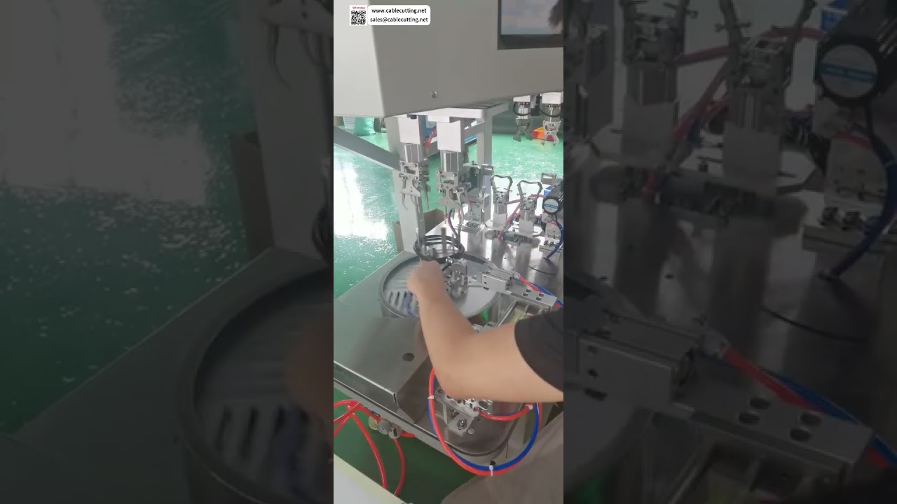 Automatic HDMI Cable Tying Machine  Circular Dual Tie High Speed Factory Debugging Tool