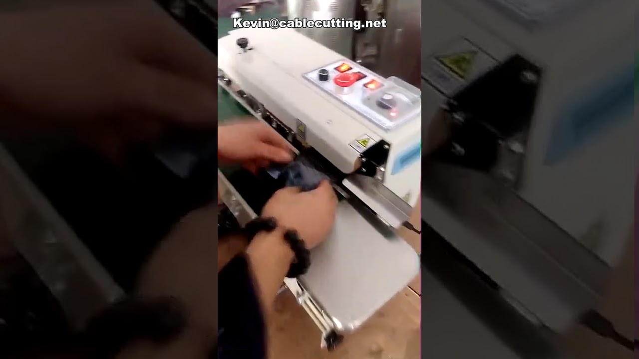 Automatische Heißsiegelmaschine für Lebensmittelverpackungen – kontinuierliche Folienversiegelung mit Alufolie & PVC-Folie