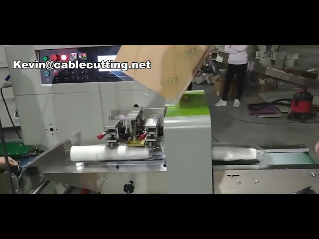 Automatische Voll-Servo Flow-Pack-Maschine für Papierbecher, Kekse und Backwaren