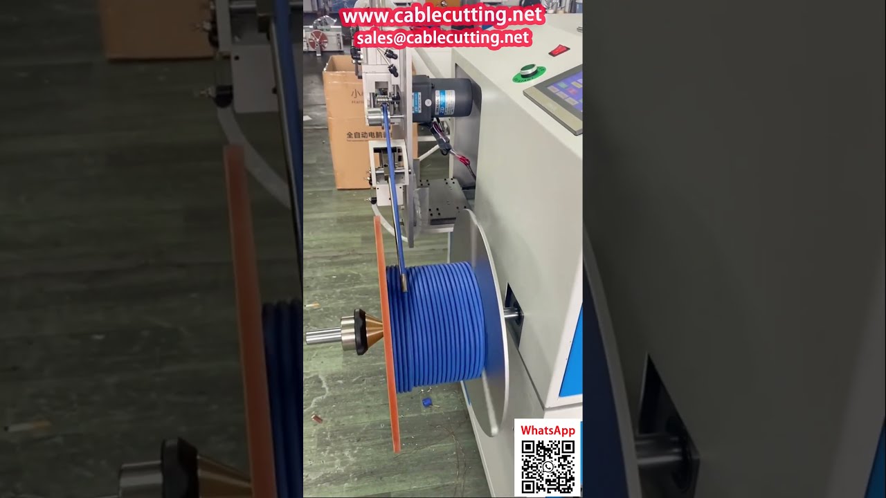 Automatische Abwickelmaschine mit präzisem Meterzähler für Draht und Kabel