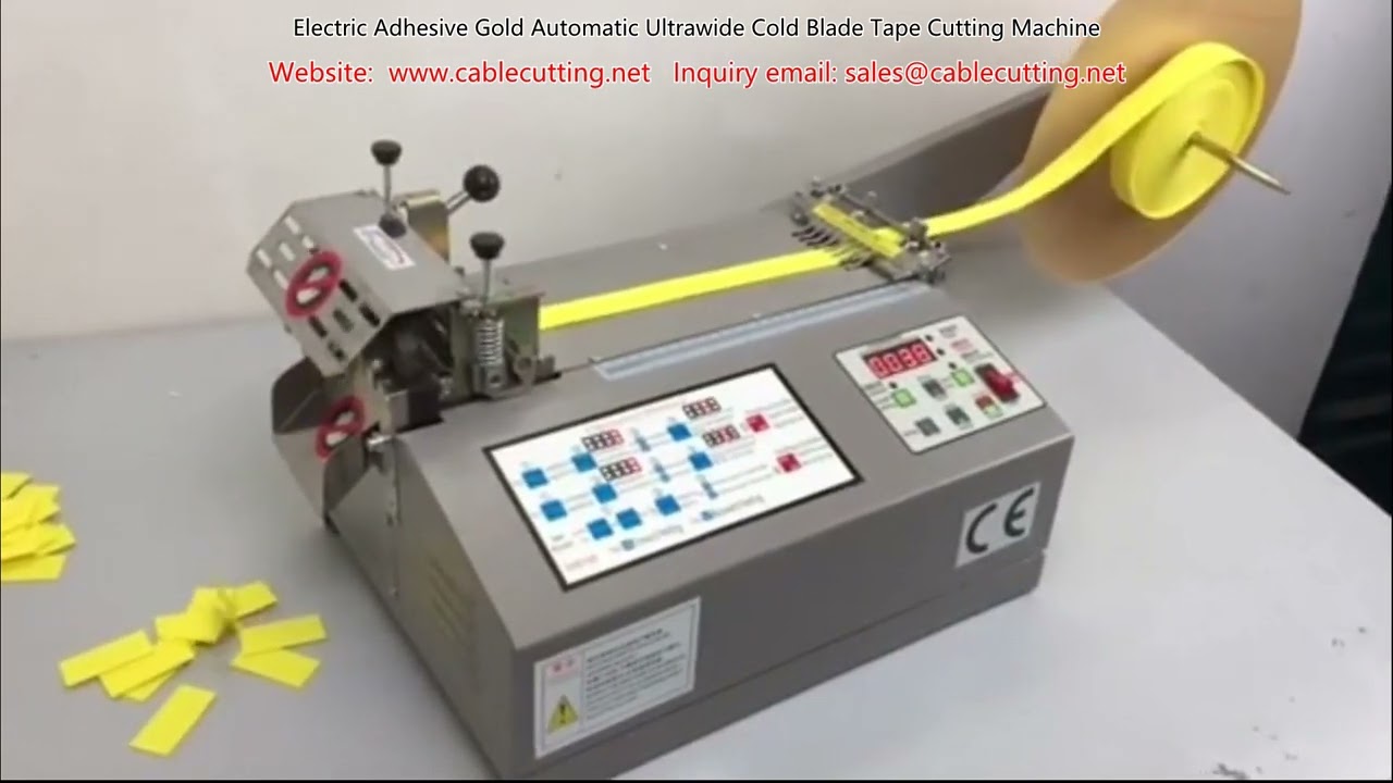 Automatische Kaltklingen-Schneidemaschine für Klebeband | Elektrisch, ultrawide, Gold-Edition