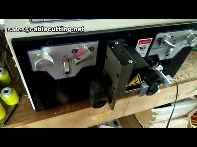 Hochleistungs-Drahtschneid-, Abisolier- und Crimpmaschine | Automatische Kabelverarbeitung