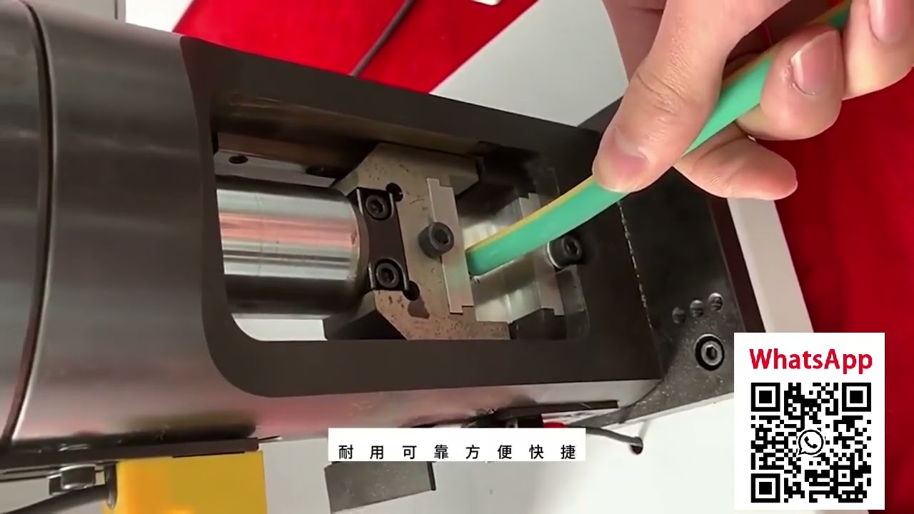 Automatische Crimp-Maschine für Kabelstecker – Vorführung des Applikators