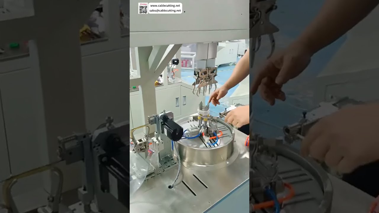 Kompakte Drahtwickelmaschine mit Rundum-Einzelbindung für enge 45-mm-Innenspulen – Kurzversion