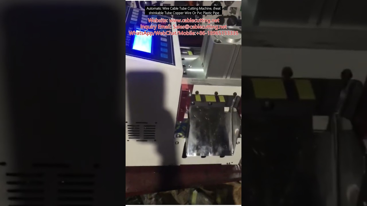 Automatische Schneidemaschine für Drähte, Kabel und Schläuche | Wärmeschrumpfschlauch, Kupferdraht, PVC-Rohr
