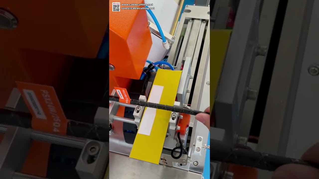 Robuste Draht-Faltetikettiermaschine für dicke Kabel – Schwerlast-Etikettiergerät