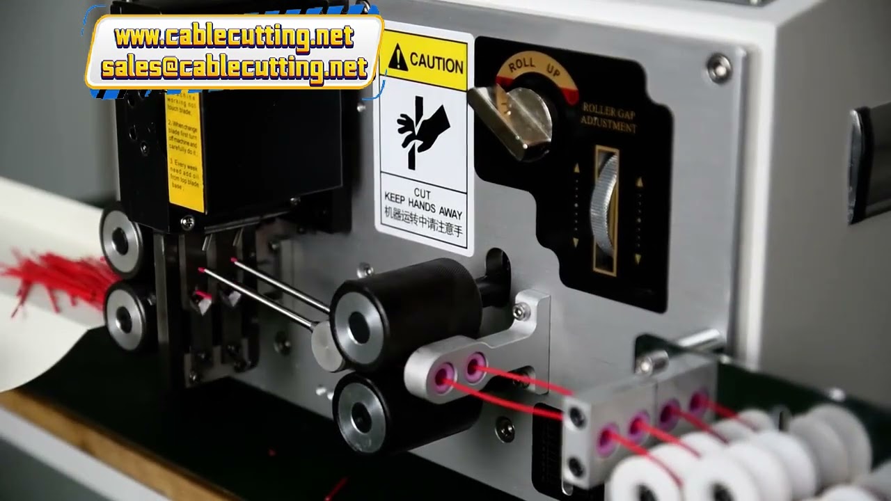 Doppelvorschub-Drahtschneide- und Abisolierautomat – Wolframkarbid-Klinge für Kabel von 0,08 bis 2,5 mm²