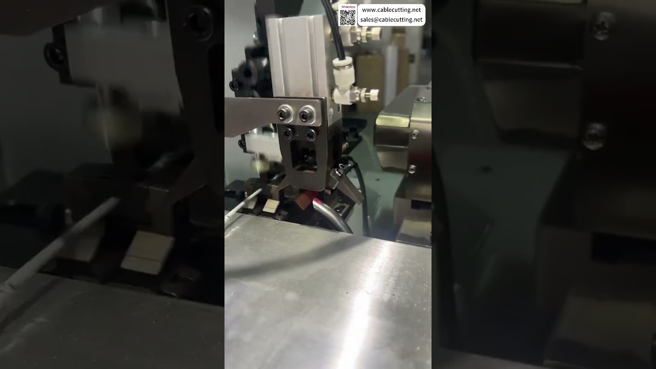 Spezielle vollautomatische Terminal-Crimp-Maschine mit Doppelkopf-Betrieb und Prozessausstoß