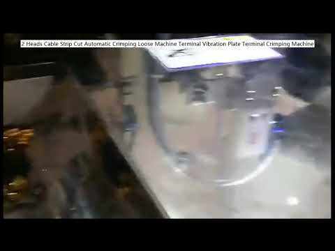 2 Heads Cable Strip Cut Automatic Crimping Loose Machine Terminal Vibration Plate Terminal Crimping