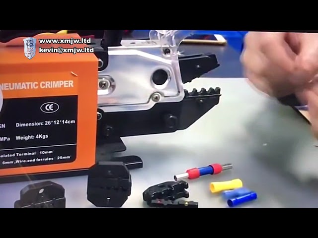 Pneumatic Crimp Cable Lug Tool Terminal Crimping Machine Pipe Pre Insulation Cable Manufacturing Equ